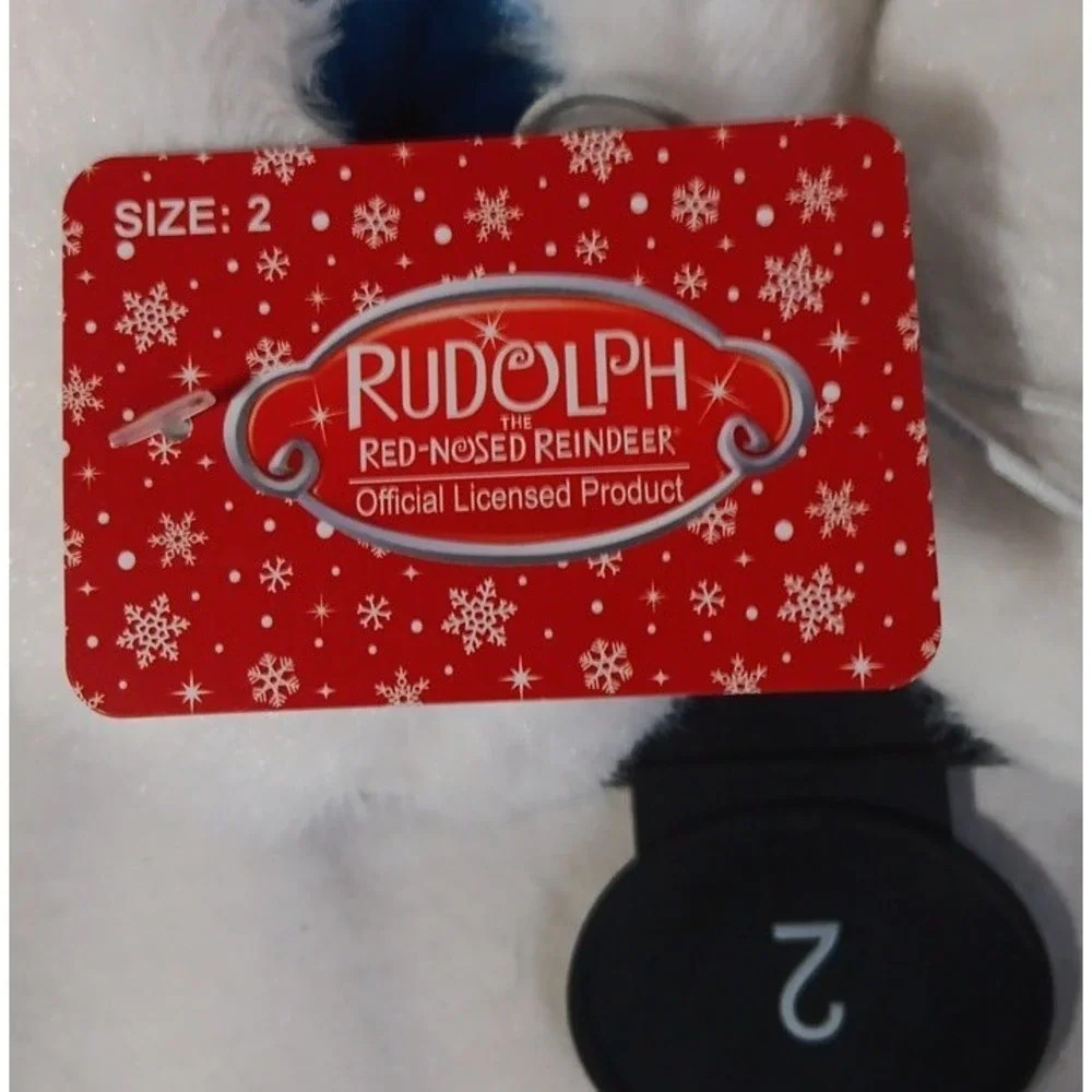 Toddler Christmas Slippers Sz 2‎ Abominable Snowman Rudolph Movie Holiday Gift